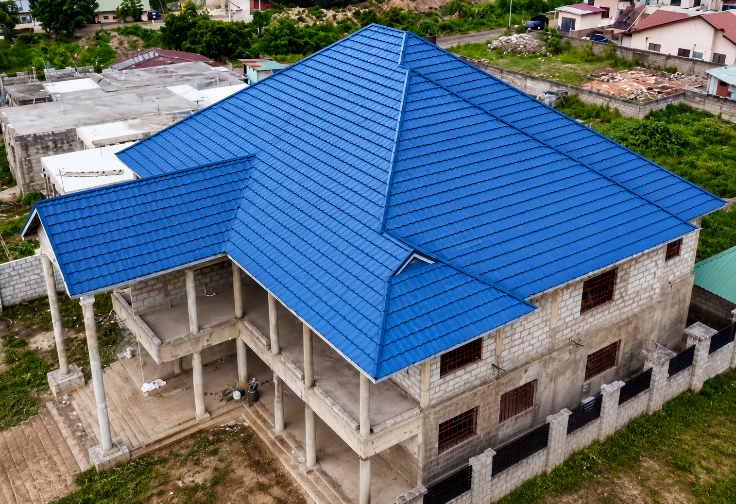 Premium Blue Metal Roofing Installation