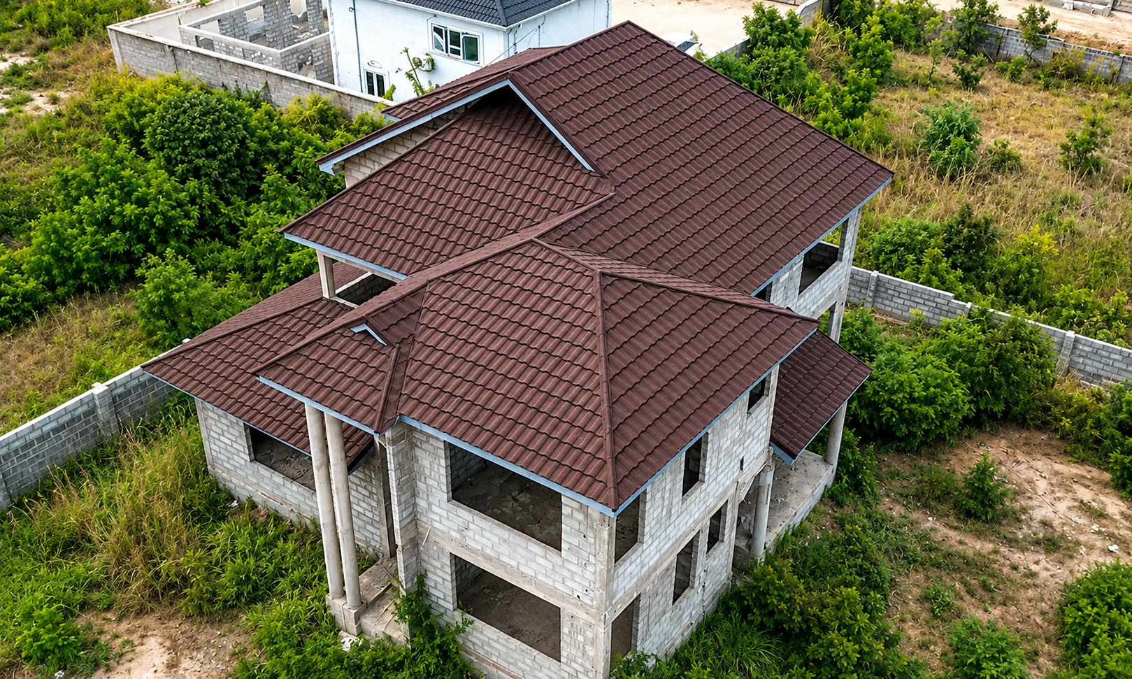 Textured Metal Tile Roofing Accra
